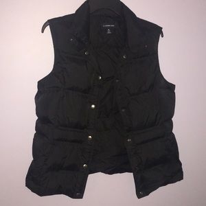 Lands End Size Medium Black Puffer Vest